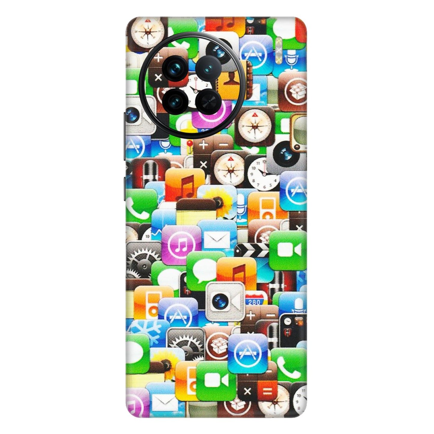VIVO Z/V/X/T/U/S Series Phone Skins (All Models) - All Apple Icons - Matte Finish (M-93) Vivo X90