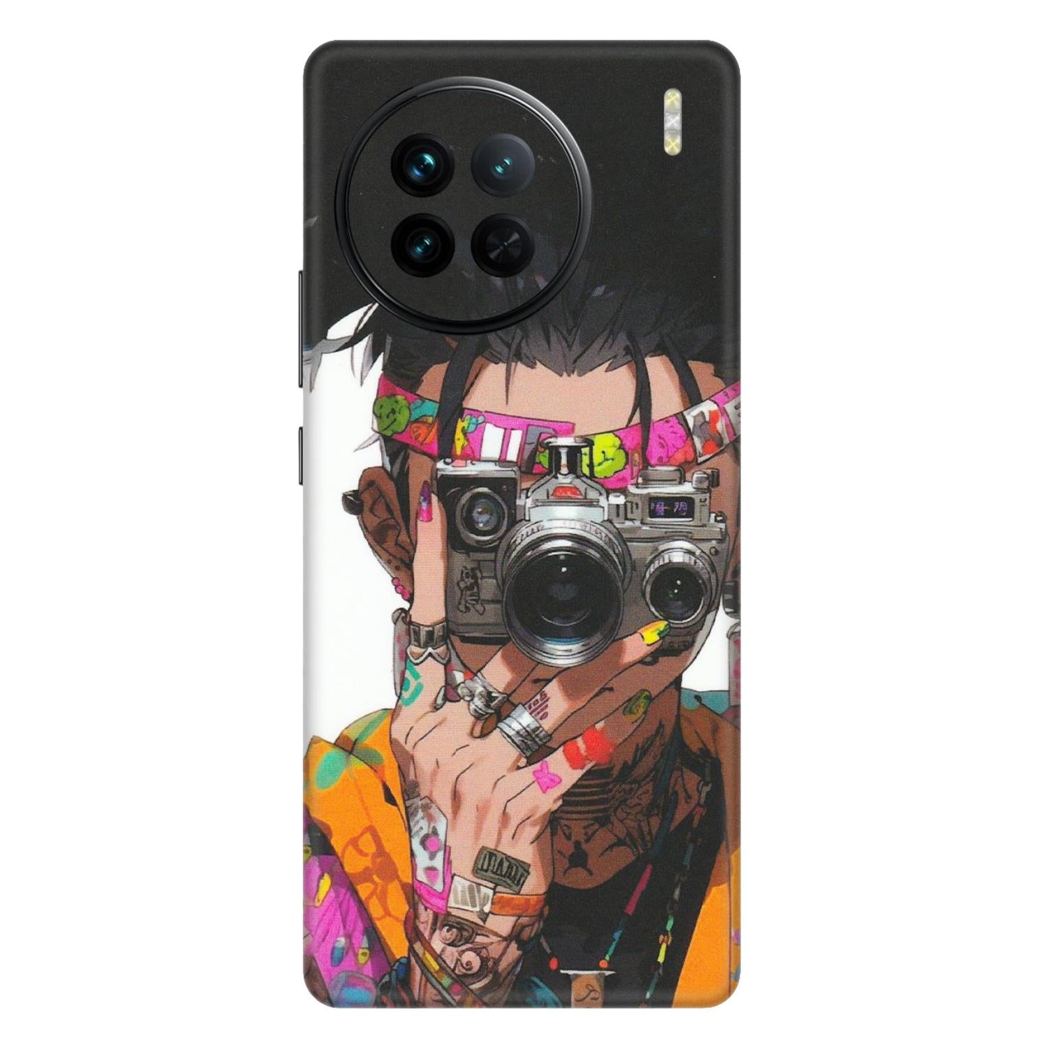 VIVO Z/V/X/T/U/S Series Phone Skins (All Models) - Camera Lover Girl - Matte Finish (M-09) Vivo X90