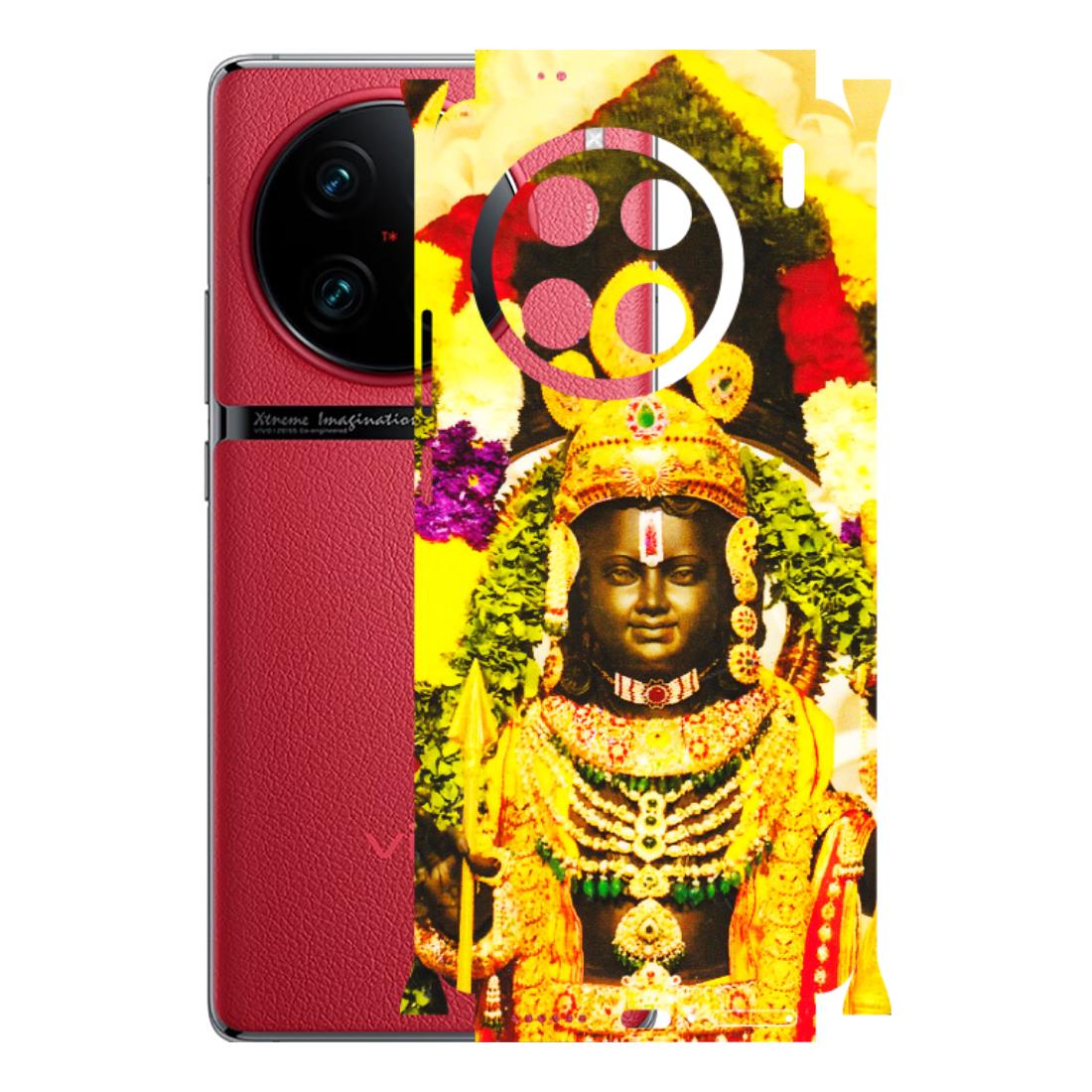 VIVO Z/V/X/T/U/S Series Phone Skins (All Models) - Ram Lalla Ayodhya - 3D Embossed Finish (L-103) Vivo X90 Pro