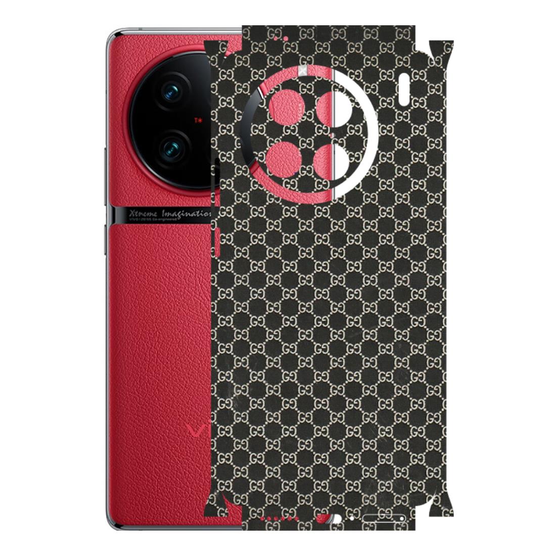 VIVO Z/V/X/T/U/S Series Phone Skins (All Models) - Black G Print - 3D Embossed Finish (L-109) Vivo X90 Pro
