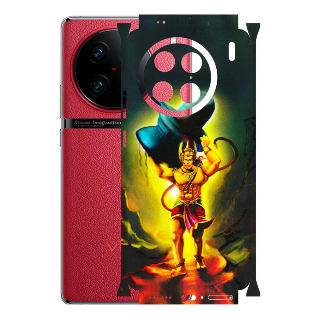 VIVO Z/V/X/T/U/S Series Phone Skins (All Models) - Hanuman Ji - 3D Embossed Finish (L-128) Vivo X90 Pro