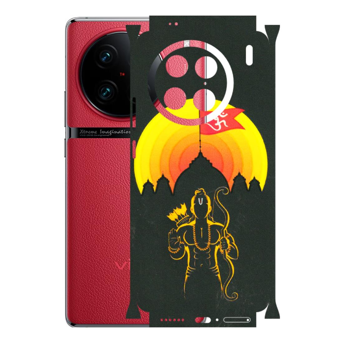 VIVO Z/V/X/T/U/S Series Phone Skins (All Models) - Lord Ram - 3D Embossed Finish (L-132) Vivo X90 Pro