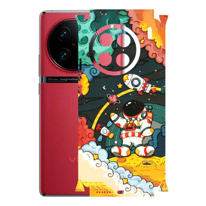 VIVO Z/V/X/T/U/S Series Phone Skins (All Models) - Astronauts & Spaceship - 3D Embossed Finish (L-145) Vivo X90 Pro