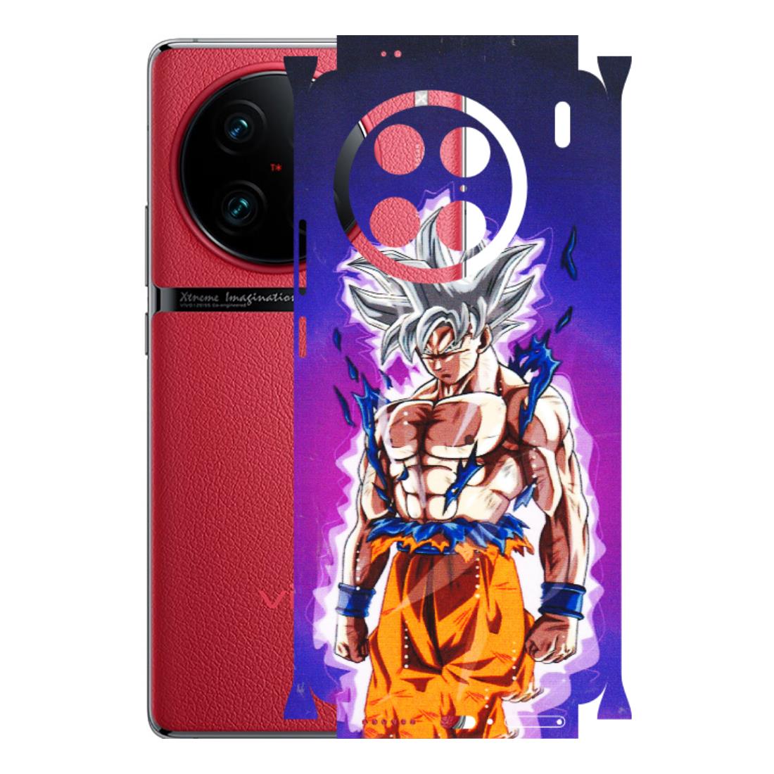 VIVO Z/V/X/T/U/S Series Phone Skins (All Models) - Goku Purple Anime - 3D Embossed Finish (L-147) Vivo X90 Pro