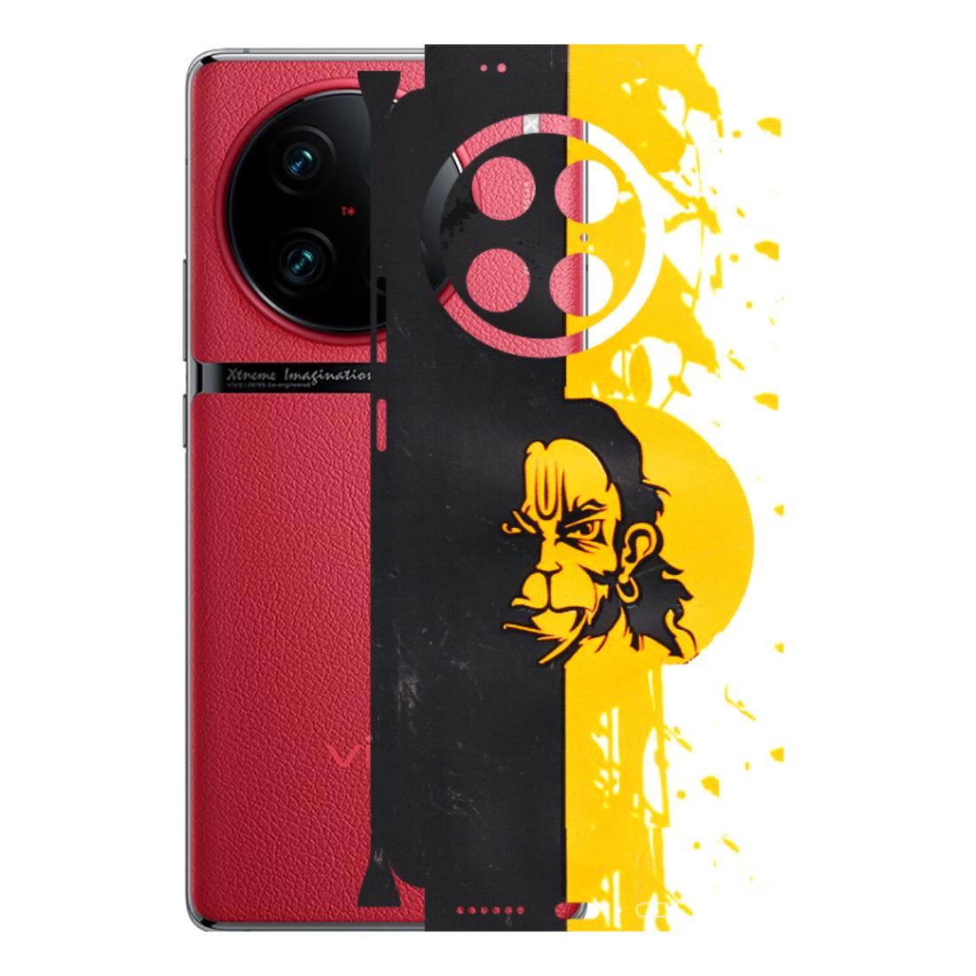 VIVO Z/V/X/T/U/S Series Phone Skins (All Models) - Bajrangbali - 3D Embossed Finish (L-151) Vivo X90 Pro
