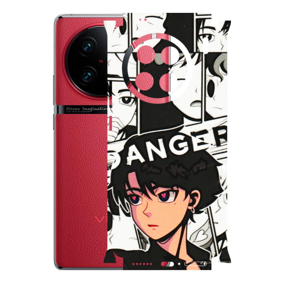 VIVO Z/V/X/T/U/S Series Phone Skins (All Models) - Danger Anime - 3D Embossed Finish (L-155) Vivo X90 Pro