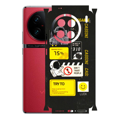 VIVO Z/V/X/T/U/S Series Phone Skins (All Models) - Black Cassini - 3D Embossed Finish (L-161) Vivo X90 Pro