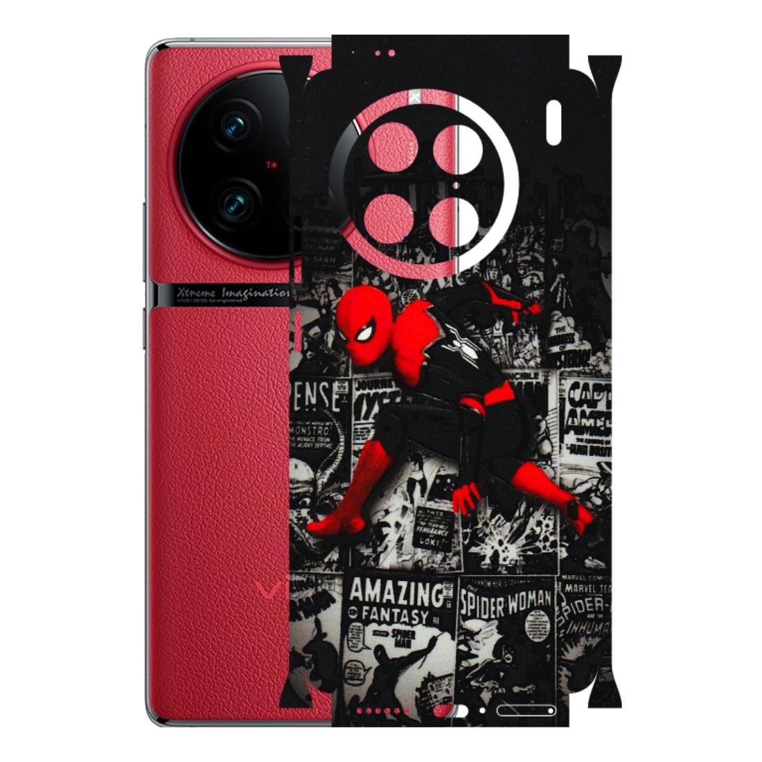 VIVO Z/V/X/T/U/S Series Phone Skins (All Models) - SpiderMan New - 3D Embossed Finish (L-162) Vivo X90 Pro