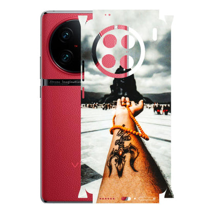 VIVO Z/V/X/T/U/S Series Phone Skins (All Models) - Jai Adiyogi Mahakaal - 3D Embossed Finish (L-164) Vivo X90 Pro