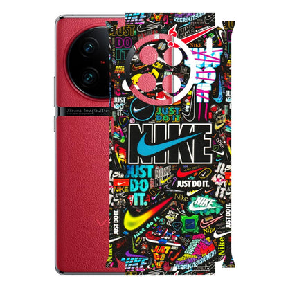 VIVO Z/V/X/T/U/S Series Phone Skins (All Models) - Just Do It Doodles - 3D Embossed Finish (L-166) Vivo X90 Pro