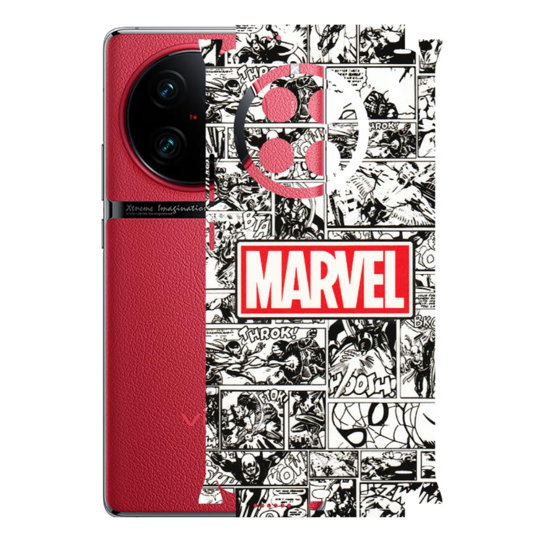 VIVO Z/V/X/T/U/S Series Phone Skins (All Models) - Marvel Comic - 3D Embossed Finish (L-171) Vivo X90 Pro