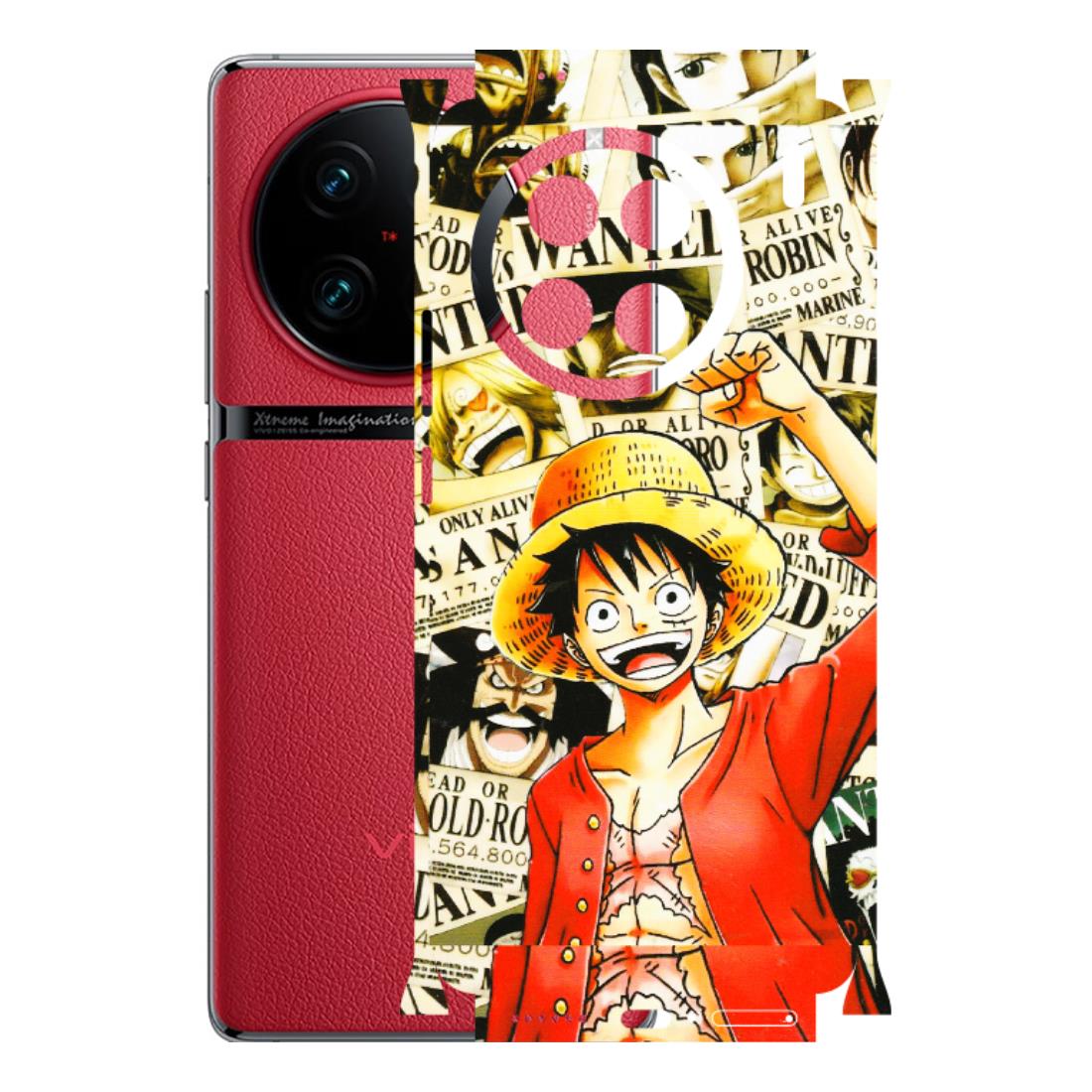VIVO Z/V/X/T/U/S Series Phone Skins (All Models) - Luffy Anime - 3D Embossed Finish (L-177) Vivo X90 Pro
