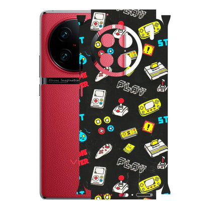 VIVO Z/V/X/T/U/S Series Phone Skins (All Models) - Gaming Doodles - 3D Embossed Finish (L-224) Vivo X90 Pro