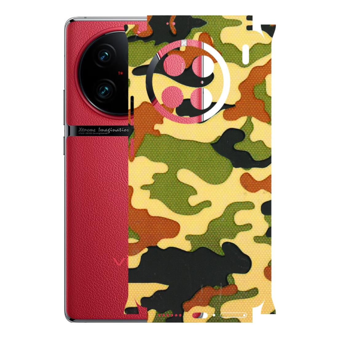 VIVO Z/V/X/T/U/S Series Phone Skins (All Models) - Indian Military - 3D Embossed Finish (L-234) Vivo X90 Pro