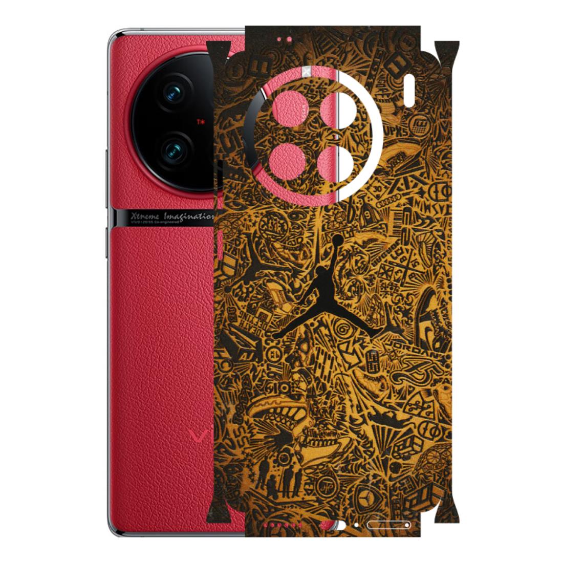 VIVO Z/V/X/T/U/S Series Phone Skins (All Models) - Premium Gold Basketball Player - 3D Embossed Finish (L-236) Vivo X90 Pro