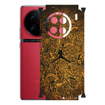 VIVO Z/V/X/T/U/S Series Phone Skins (All Models) - Premium Gold Basketball Player - 3D Embossed Finish (L-236) Vivo X90 Pro
