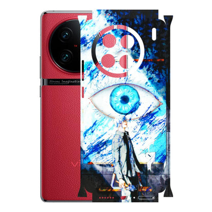 VIVO Z/V/X/T/U/S Series Phone Skins (All Models) - Gojo Satoru evil eye - 3D Embossed Finish (L-239) Vivo X90 Pro