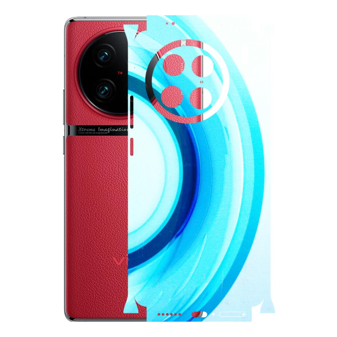 VIVO Z/V/X/T/U/S Series Phone Skins (All Models) - The Blue Curve - 3D Embossed Finish (L-244) Vivo X90 Pro