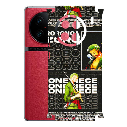 VIVO Z/V/X/T/U/S Series Phone Skins (All Models) - One Piece Zoro - 3D Embossed Finish (L-250) Vivo X90 Pro
