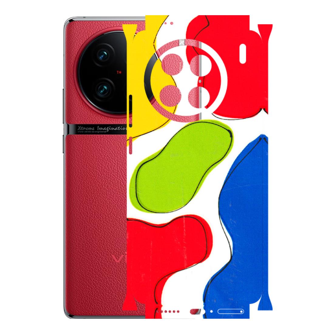 VIVO Z/V/X/T/U/S Series Phone Skins (All Models) - RGB Colour Paint - 3D Embossed Finish (L-284) Vivo X90 Pro