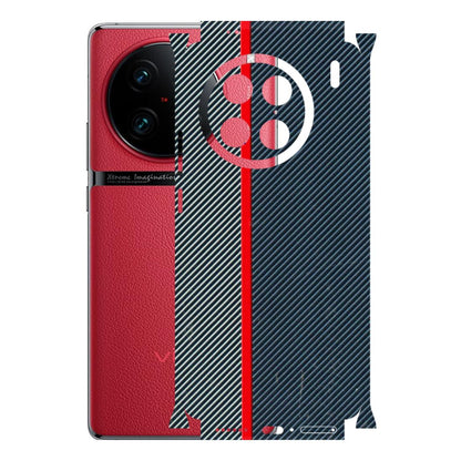 VIVO Z/V/X/T/U/S Series Phone Skins (All Models) - Blue Sober Lines - 3D Embossed Finish (L-305) Vivo X90 Pro