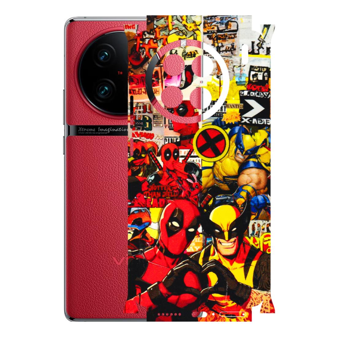 VIVO Z/V/X/T/U/S Series Phone Skins (All Models) - Spidy Wolverine - 3D Embossed Finish (L-310) Vivo X90 Pro