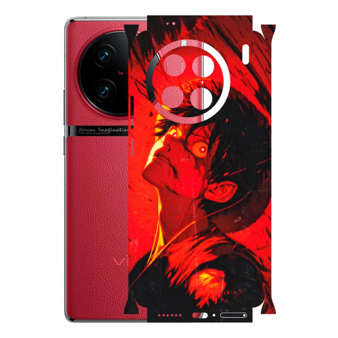 VIVO Z/V/X/T/U/S Series Phone Skins (All Models) - D.Luffy Power Up One Piece Anime - 3D Embossed Finish (L-326) Vivo X90 Pro