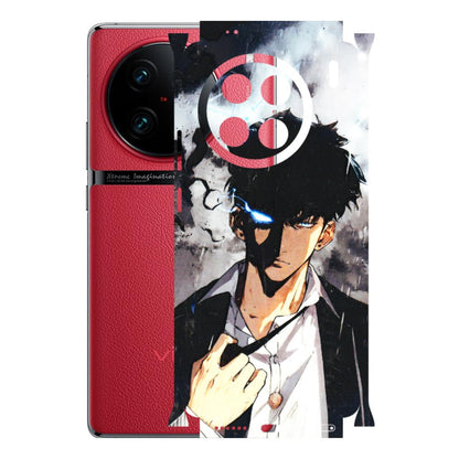 VIVO Z/V/X/T/U/S Series Phone Skins (All Models) - Sung Jinwoo Manhwa Anime - 3D Embossed Finish (L-328) Vivo X90 Pro