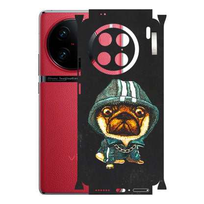 VIVO Z/V/X/T/U/S Series Phone Skins (All Models) - Puppy N Hoodie - 3D Embossed Finish (L-90) Vivo X90 Pro