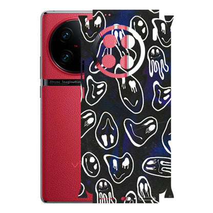 VIVO Z/V/X/T/U/S Series Phone Skins (All Models) - Distorted Smileys - 3D Embossed Finish (L-92) Vivo X90 Pro