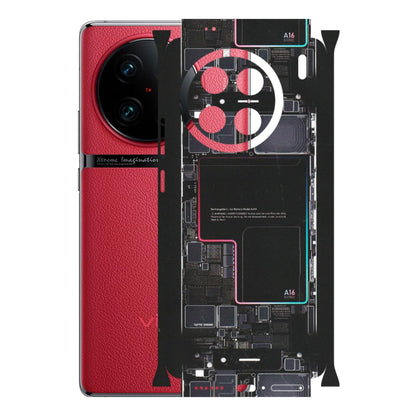 VIVO Z/V/X/T/U/S Series Phone Skins (All Models) - Motherboard Circuit Layout - Matte Finish (M-117) Vivo X90 Pro