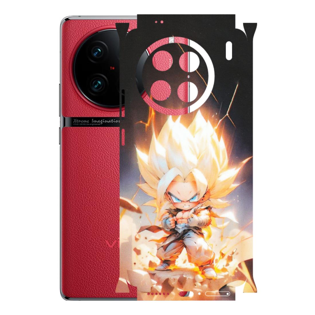 VIVO Z/V/X/T/U/S Series Phone Skins (All Models) - Goku Dragon Cute Anime - Matte Finish (M-131) Vivo X90 Pro