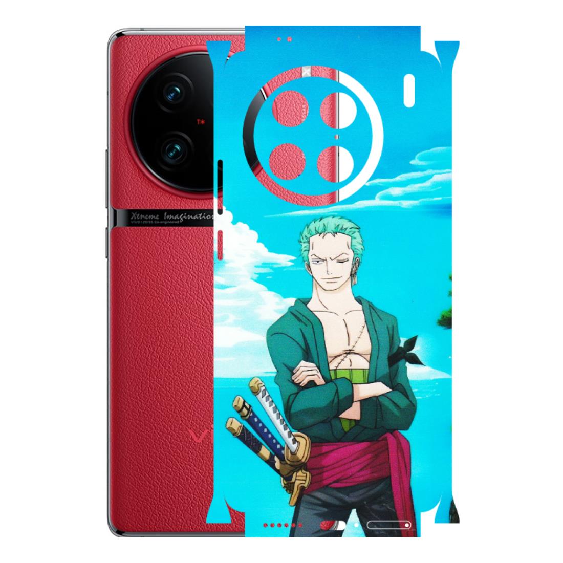 VIVO Z/V/X/T/U/S Series Phone Skins (All Models) - Cool Swordman Zoro Anime - Matte Finish (M-143) Vivo X90 Pro