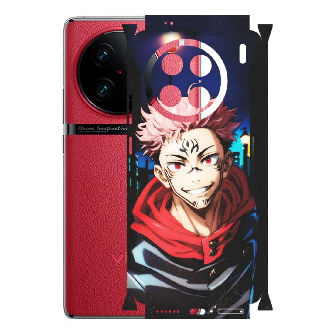 VIVO Z/V/X/T/U/S Series Phone Skins (All Models) - Yuji Itadori Funny Face Anime - Matte Finish (M-152) Vivo X90 Pro