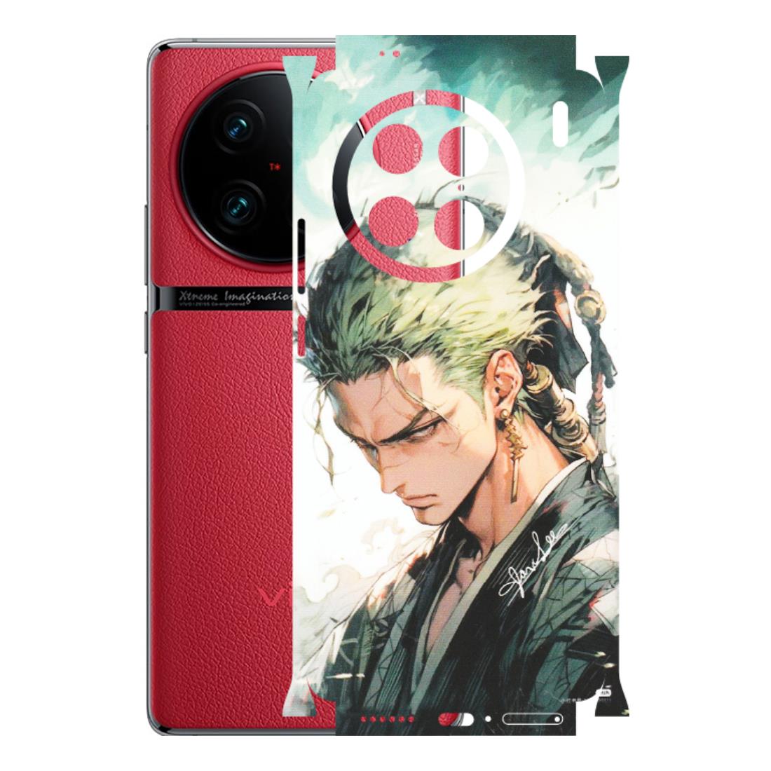 VIVO Z/V/X/T/U/S Series Phone Skins (All Models) - Pirate Hunter One Piece Anime - Matte Finish (M-157) Vivo X90 Pro