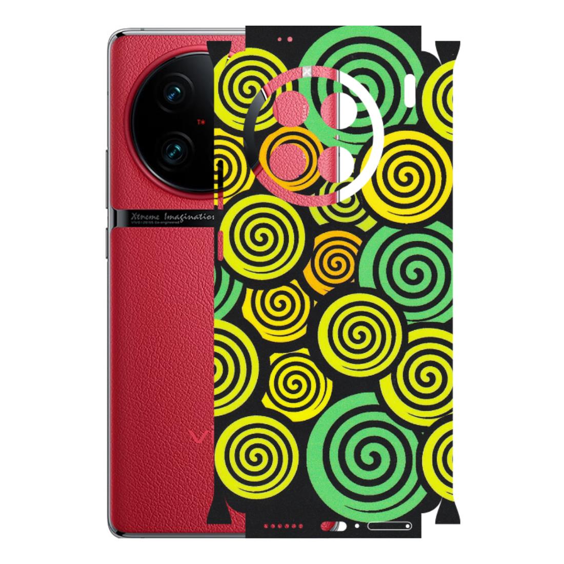 VIVO Z/V/X/T/U/S Series Phone Skins (All Models) - Crazy Spiral - Matte Finish (M-91) Vivo X90 Pro