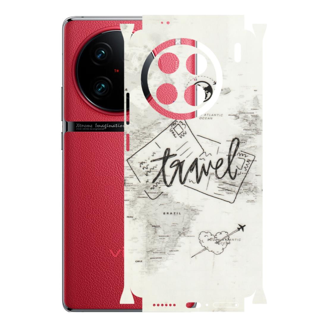 VIVO Z/V/X/T/U/S Series Phone Skins (All Models) - Travel Ticket - Transparent Finish (T-06) Vivo X90 Pro