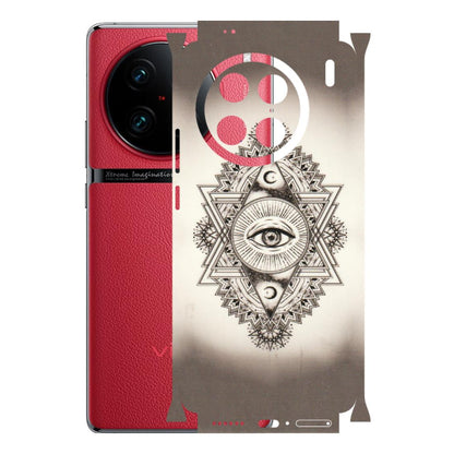 VIVO Z/V/X/T/U/S Series Phone Skins (All Models) - Illuminati Great Eye - Transparent Finish (T-14) Vivo X90 Pro