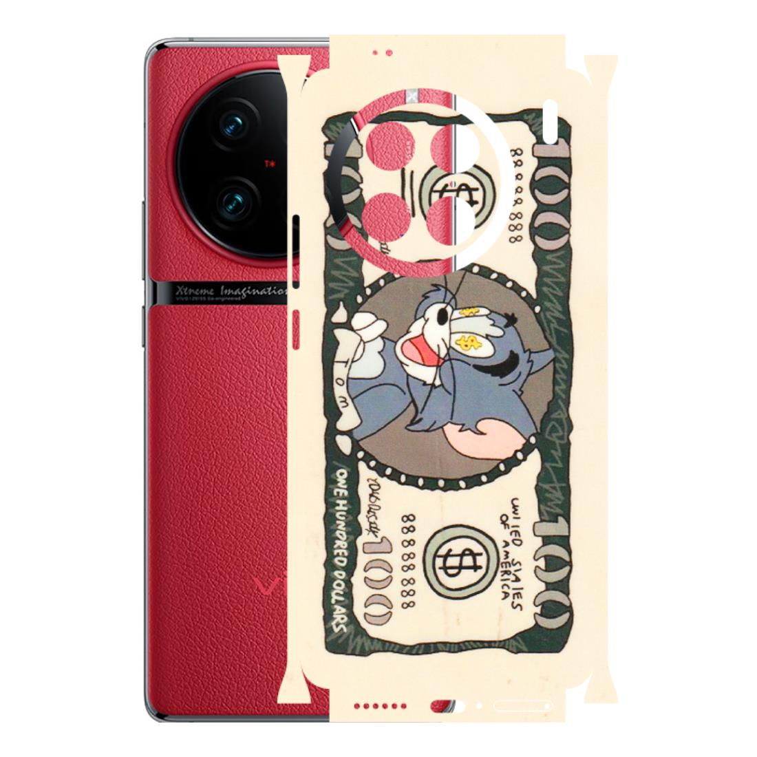 VIVO Z/V/X/T/U/S Series Phone Skins (All Models) - One Hundred Dollar Tom - Transparent Finish (T-16) Vivo X90 Pro