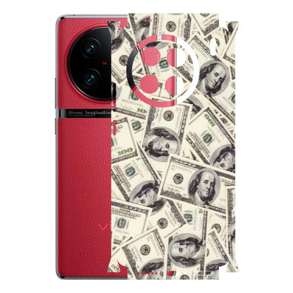VIVO Z/V/X/T/U/S Series Phone Skins (All Models) - Dollar Lover - Transparent Finish (T-17) Vivo X90 Pro