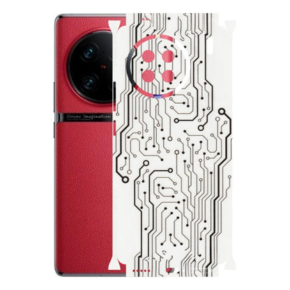 VIVO Z/V/X/T/U/S Series Phone Skins (All Models) - Tech Circuits - Transparent Finish (T-03) Vivo X90