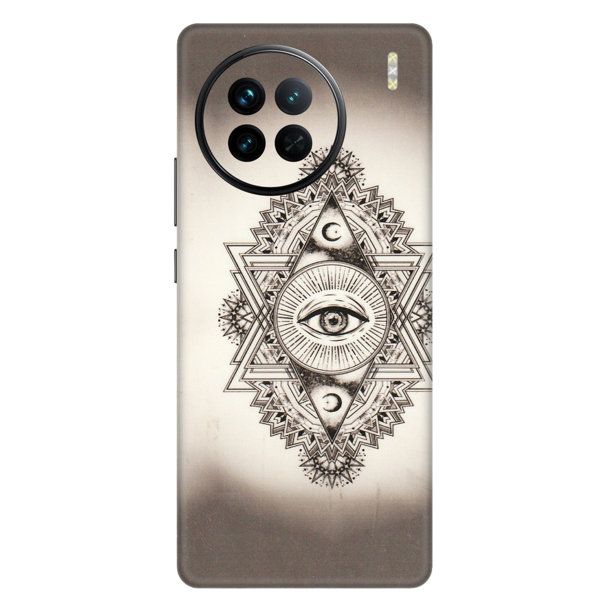 VIVO Z/V/X/T/U/S Series Phone Skins (All Models) - Illuminati Great Eye - Transparent Finish (T-14) Vivo X90