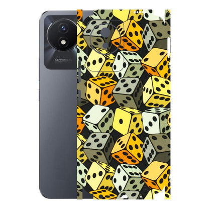 VIVO Y Series Phone Skins (All Models) - Dices Of Life - 3D Embossed Finish (L-04) Vivo Y02T