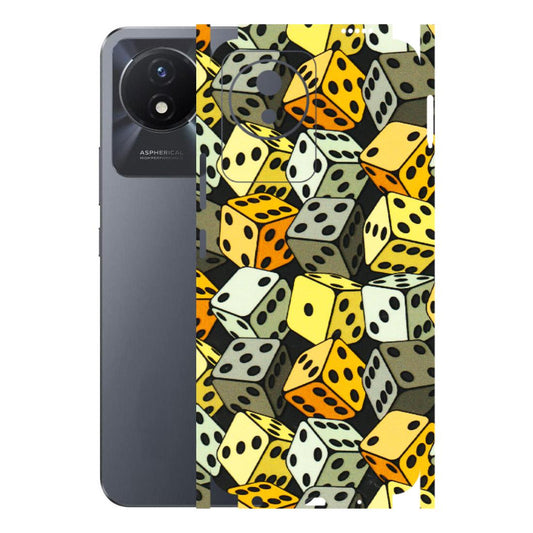 VIVO Y Series Phone Skins (All Models) - Dices Of Life - 3D Embossed Finish (L-04) Vivo Y02T