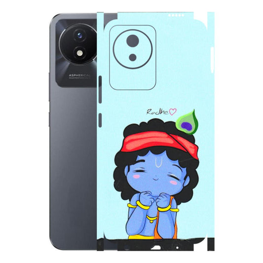VIVO Y Series Phone Skins (All Models) - Radhe Radhe Cute Toon - 3D Embossed Finish (L-05) Vivo Y02T