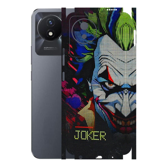 VIVO Y Series Phone Skins (All Models) - Joker Dot Matrix - 3D Embossed Finish (L-08) Vivo Y02T