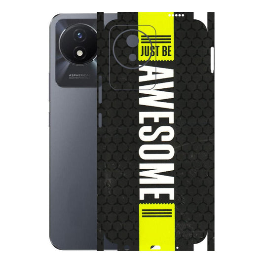 VIVO Y Series Phone Skins (All Models) - Just Be Awesome - 3D Embossed Finish (L-101) Vivo Y02T