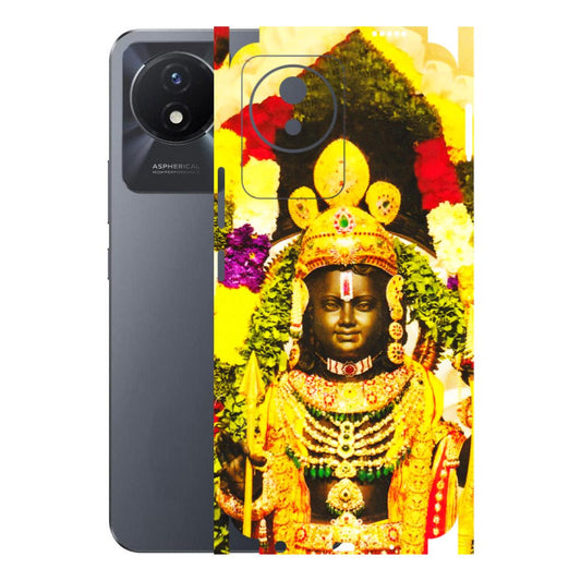VIVO Y Series Phone Skins (All Models) - Ram Lalla Ayodhya - 3D Embossed Finish (L-103) Vivo Y02T