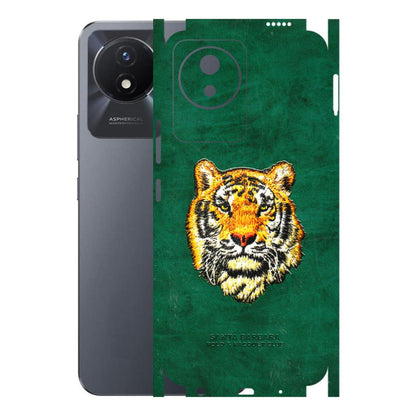 VIVO Y Series Phone Skins (All Models) - Leather Feel Tiger - 3D Embossed Finish (L-111) Vivo Y02T