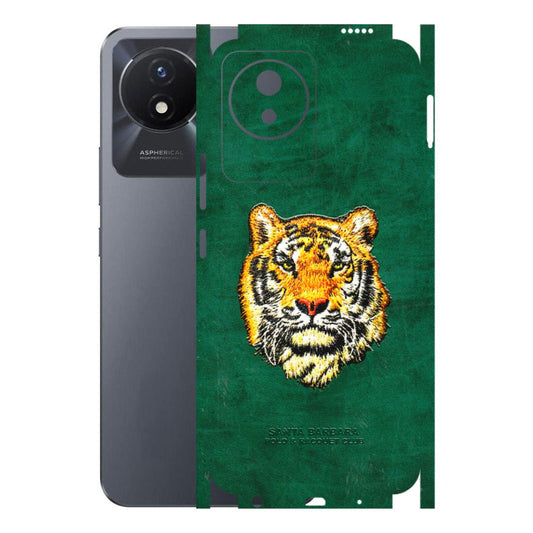 VIVO Y Series Phone Skins (All Models) - Leather Feel Tiger - 3D Embossed Finish (L-111) Vivo Y02T
